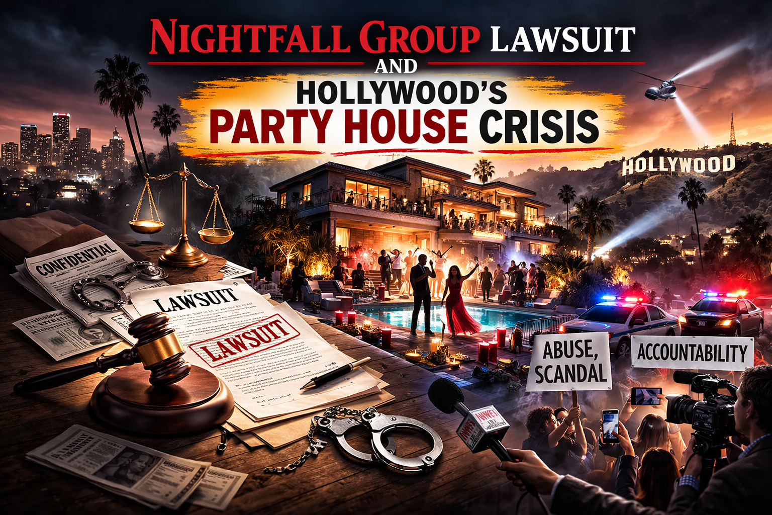 Inside the Nightfall Group Lawsuit and Hollywood’s Party House Crisis